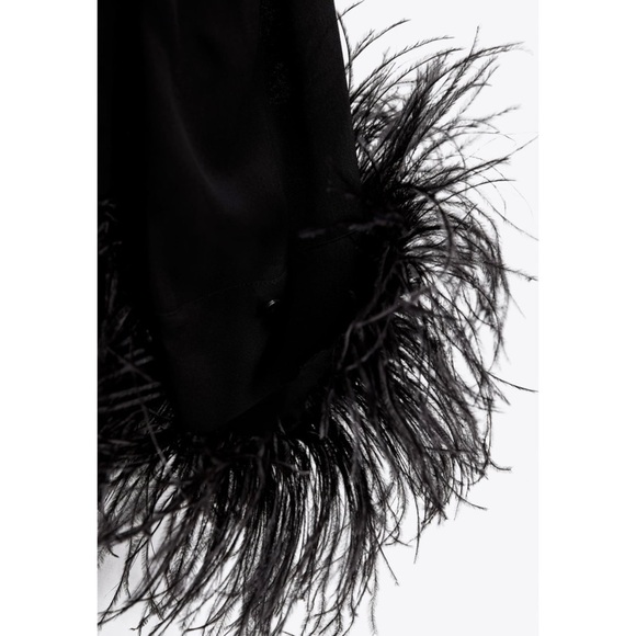 Zara feathered flowy blouse - Picture 6 of 8